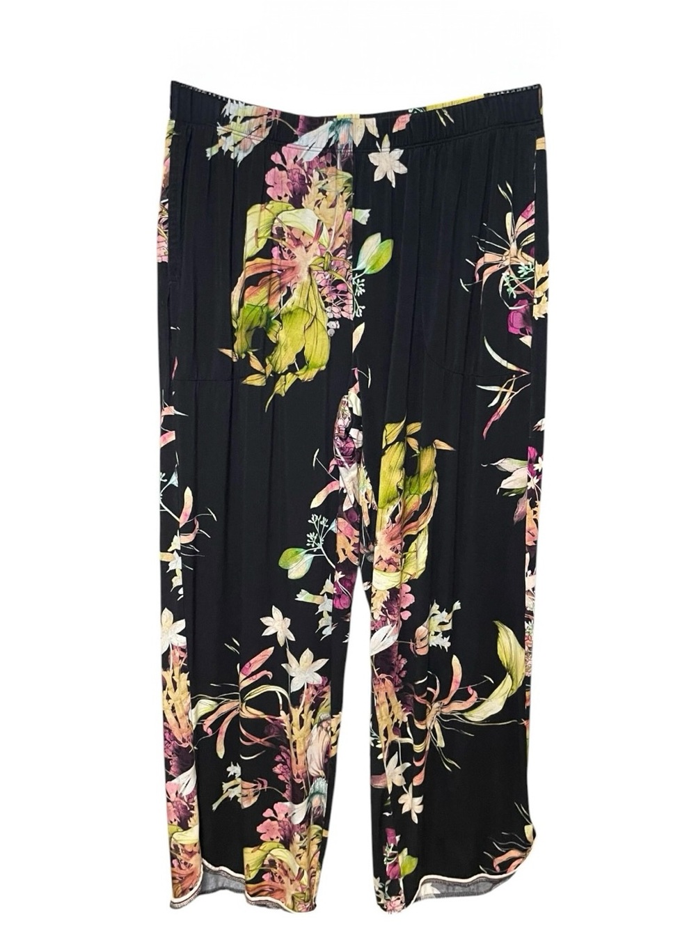 Soma Cool Nights Cropped Piped Pajama Pants Small